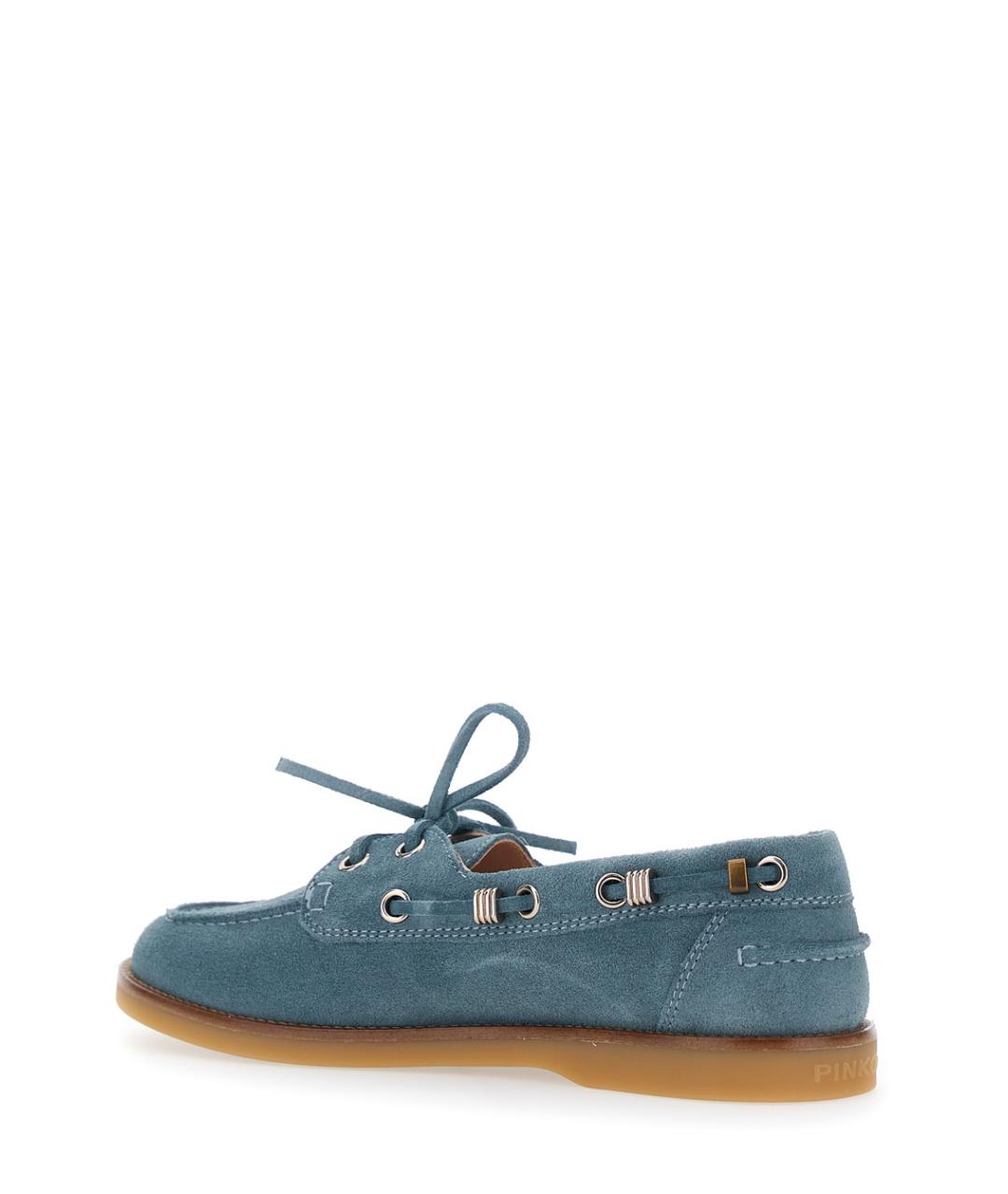 PINKO Голубые замшевые лоферы, фото 3