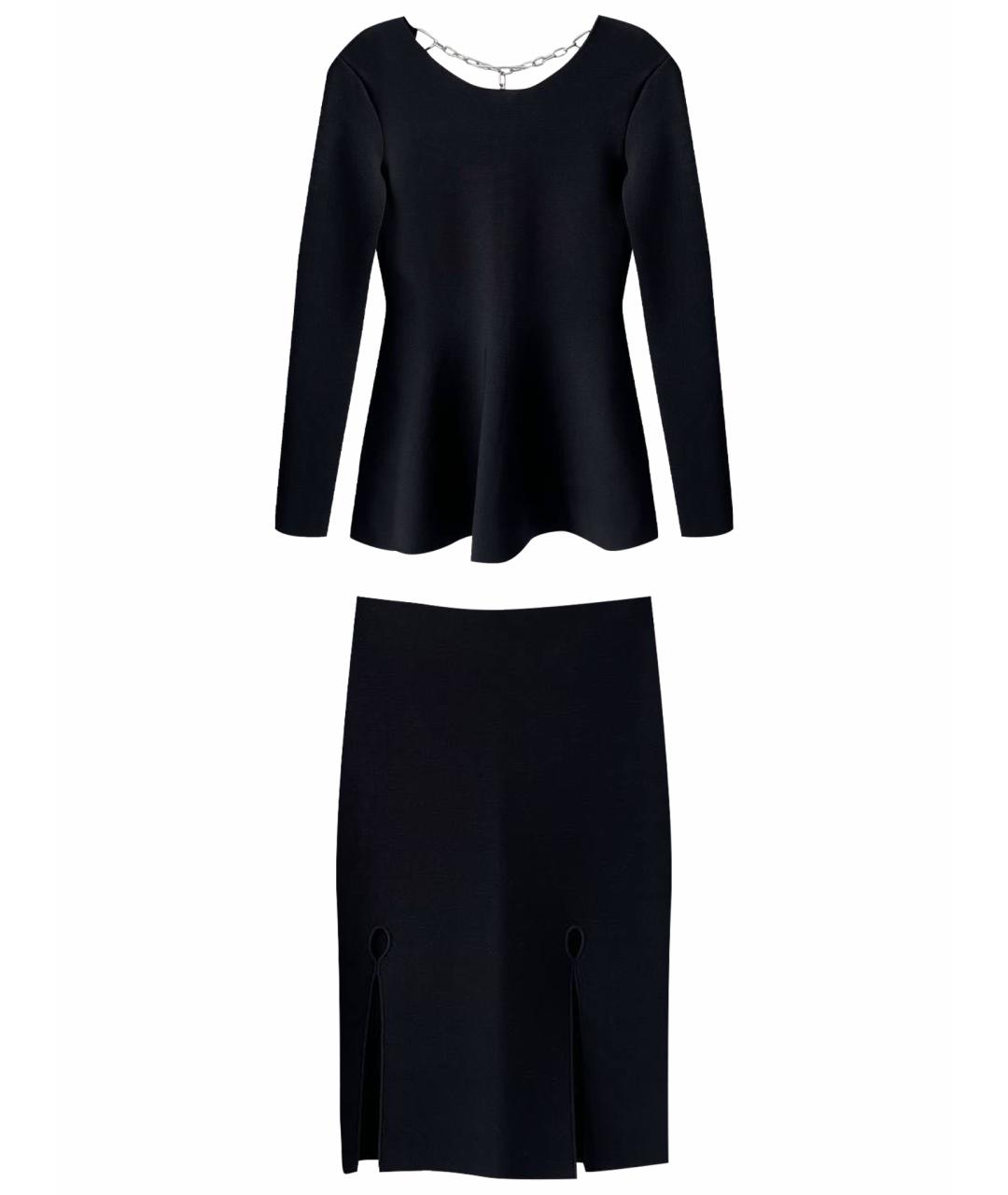 ALEXANDER WANG Черный шерстяной костюм с юбками, фото 1