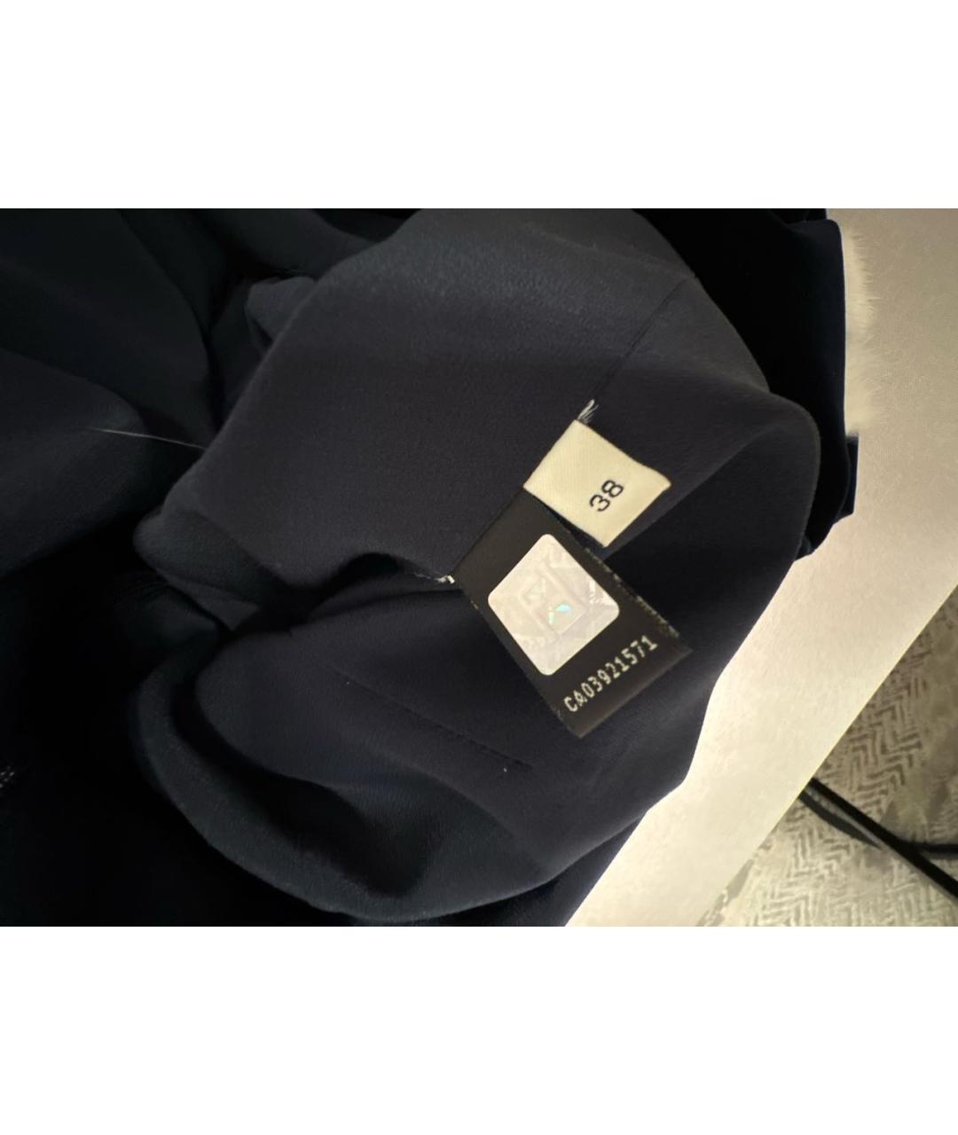 FENDI Темно-синее бархатное коктейльное платье, фото 5