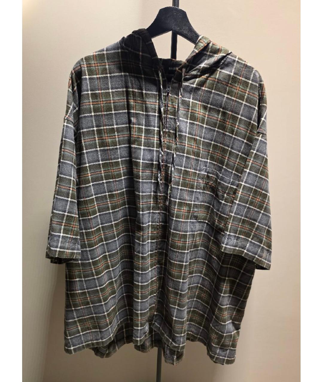 BALENCIAGA Мульти шерстяная кэжуал рубашка, фото 4