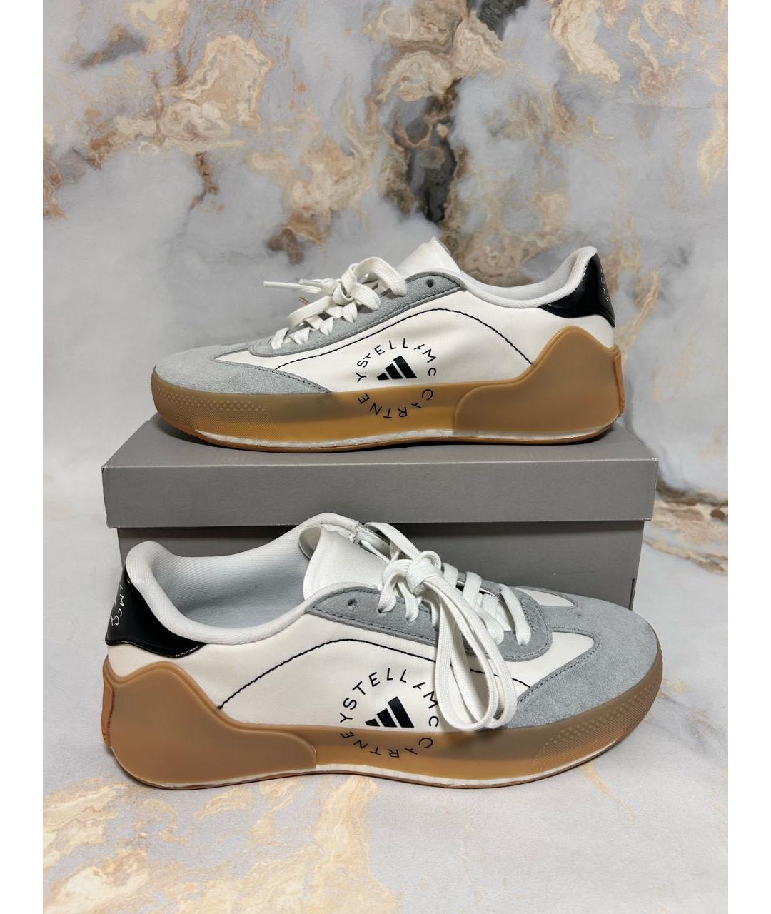 ADIDAS BY STELLA MCCARTNEY Белые кожаные кеды, фото 3