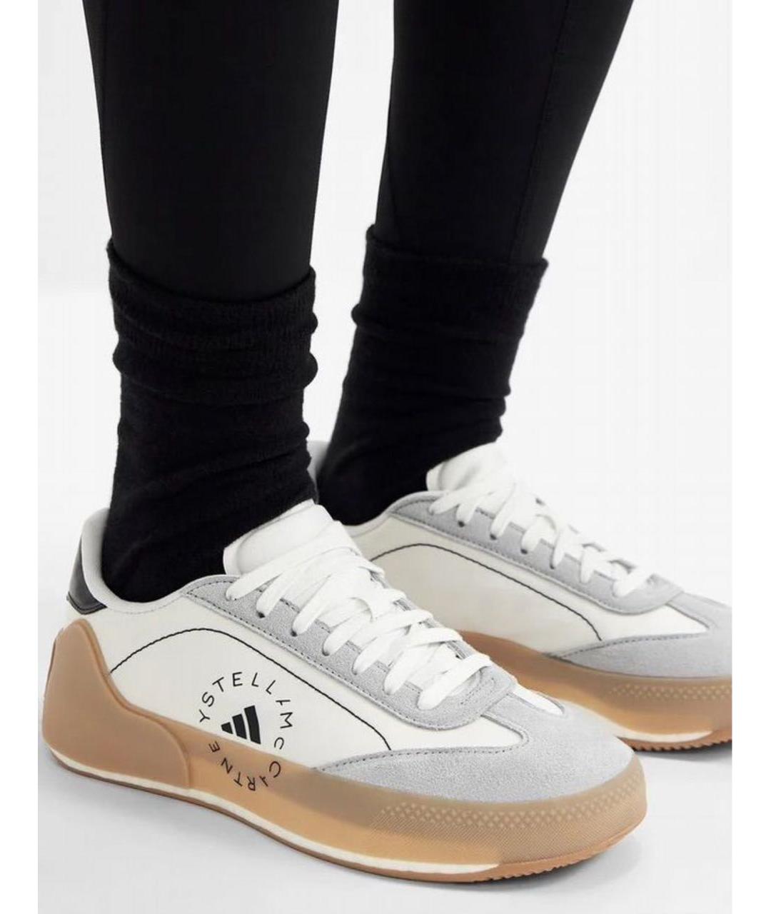 ADIDAS BY STELLA MCCARTNEY Белые кожаные кеды, фото 8