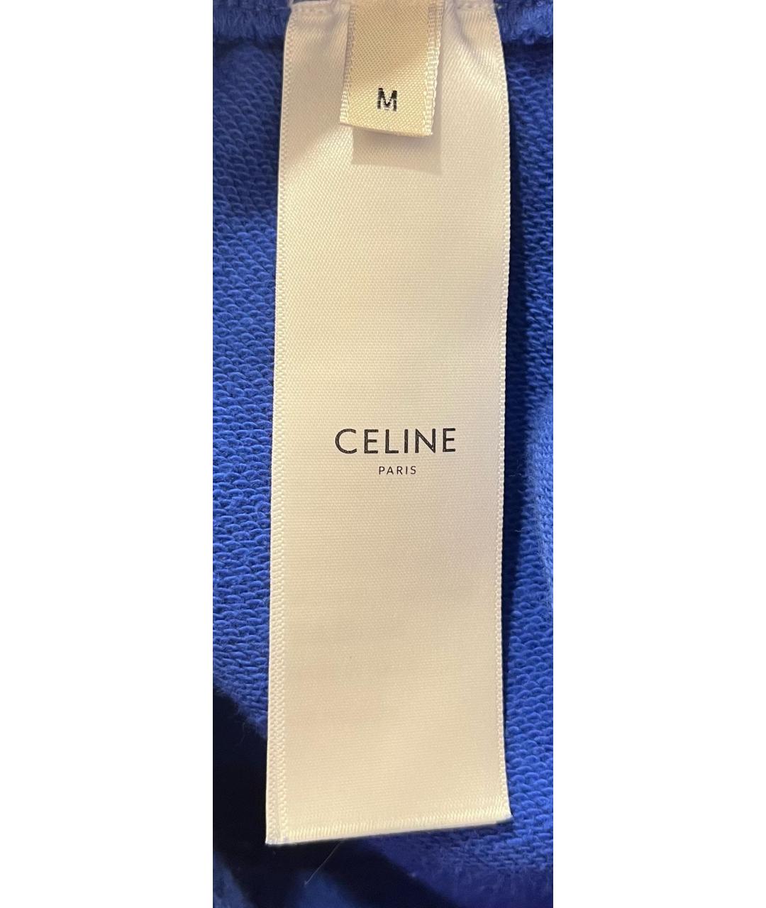 CELINE Синие хлопковые спортивные брюки и шорты, фото 5