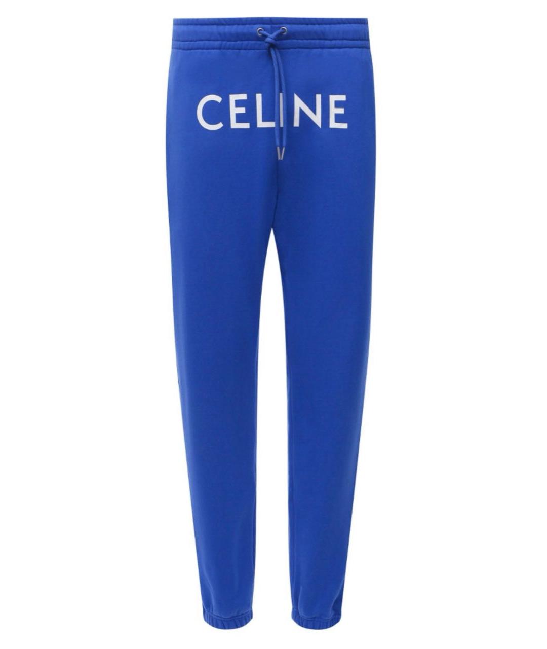 CELINE Синие хлопковые спортивные брюки и шорты, фото 1