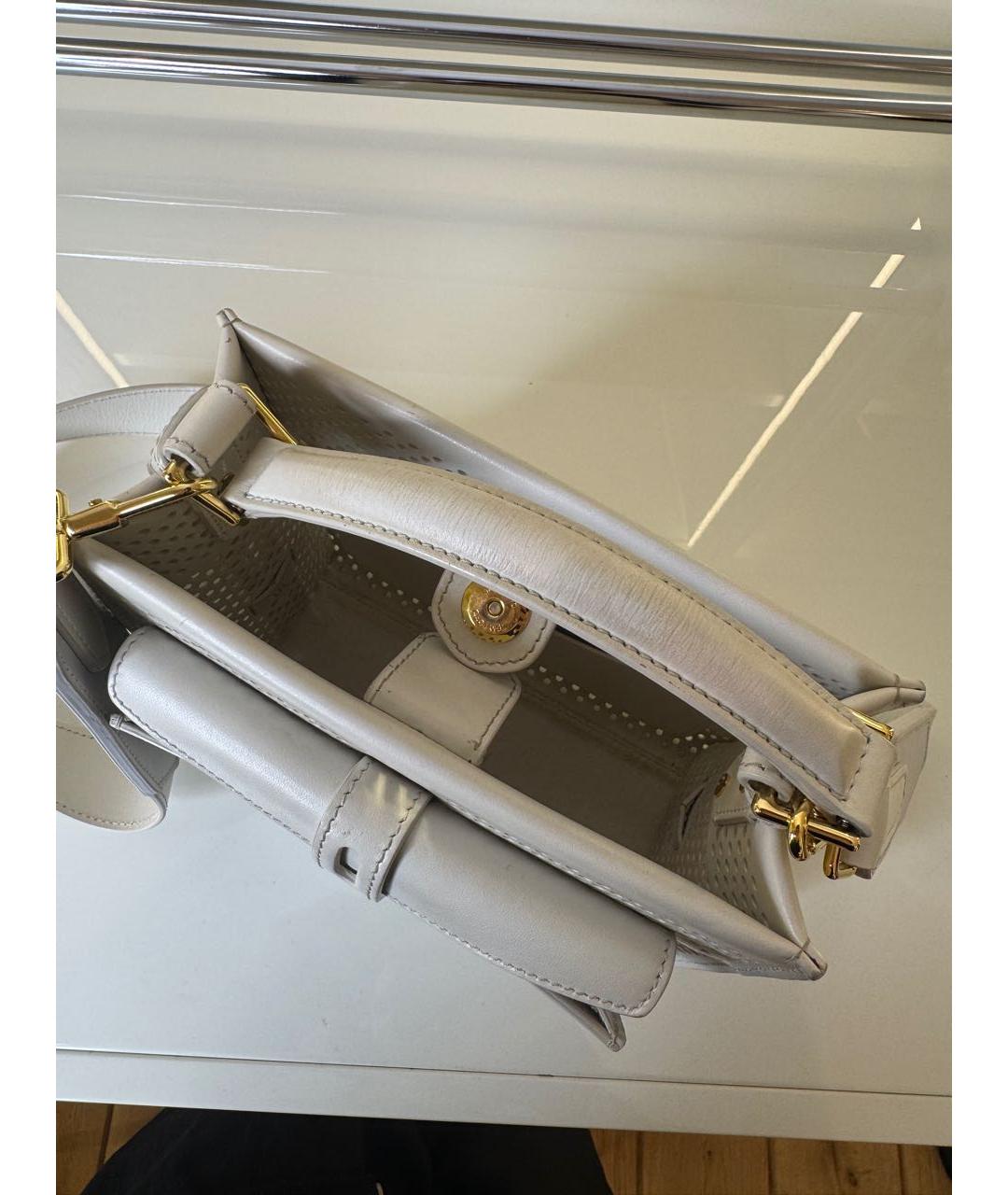 TOM FORD Белая кожаная сумка через плечо, фото 3
