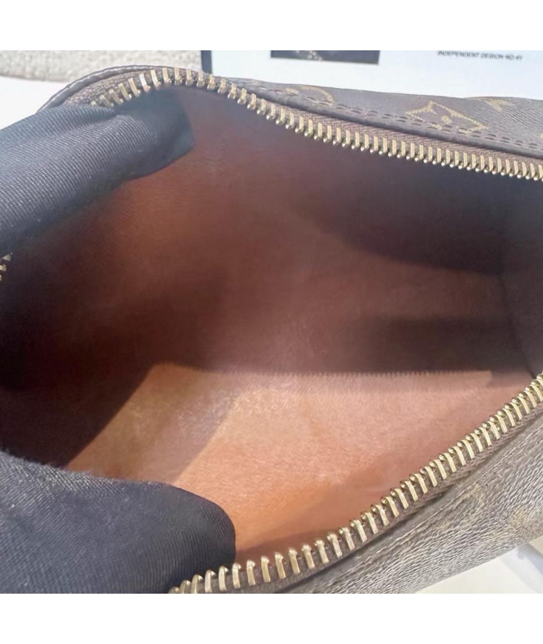 LOUIS VUITTON Коричневая сумка с короткими ручками, фото 4