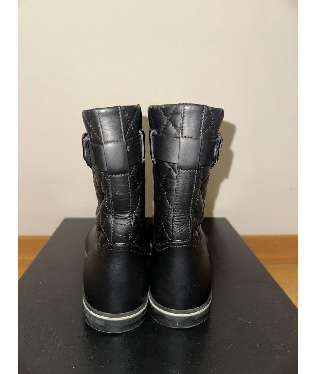 CHANEL Черные кожаные ботинки, фото 4