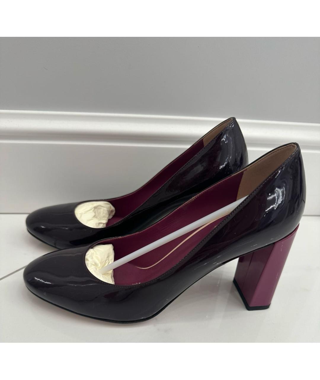 FENDI Фуксия туфли из лакированной кожи, фото 4