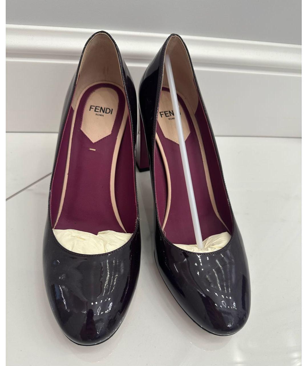 FENDI Фуксия туфли из лакированной кожи, фото 2