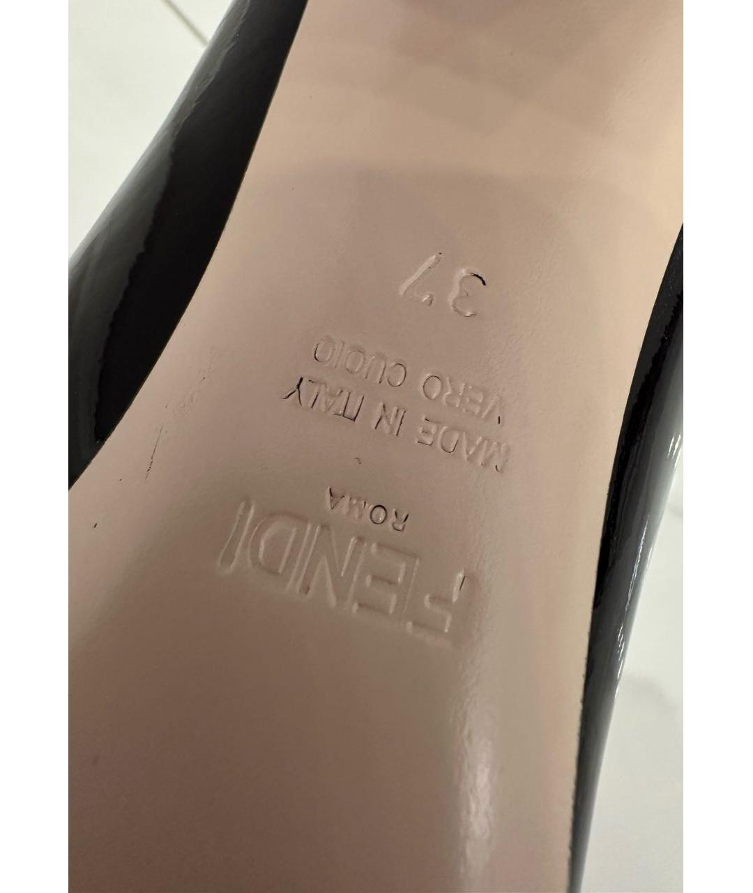 FENDI Фуксия туфли из лакированной кожи, фото 7