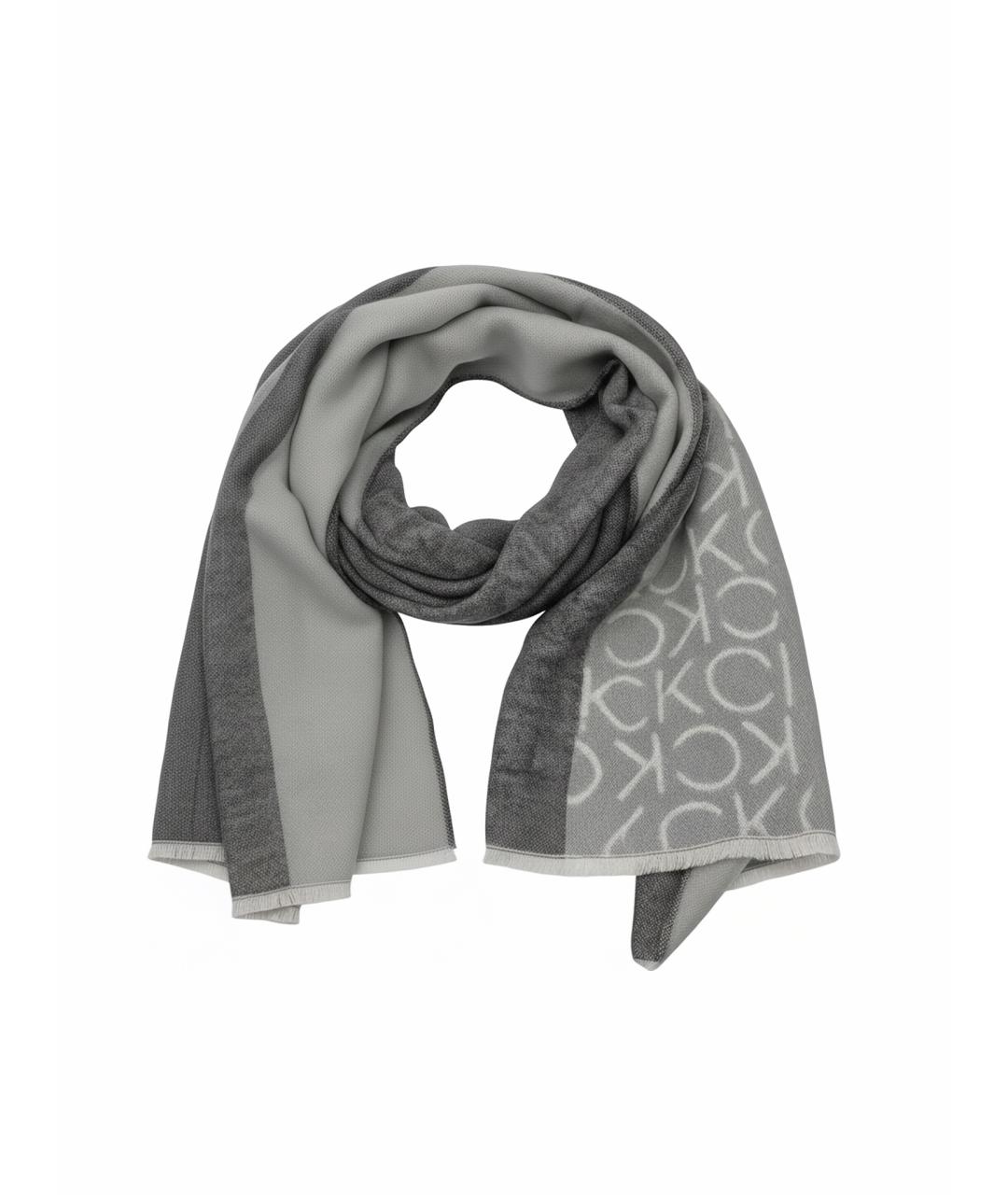 CALVIN KLEIN Серый шарф, фото 6