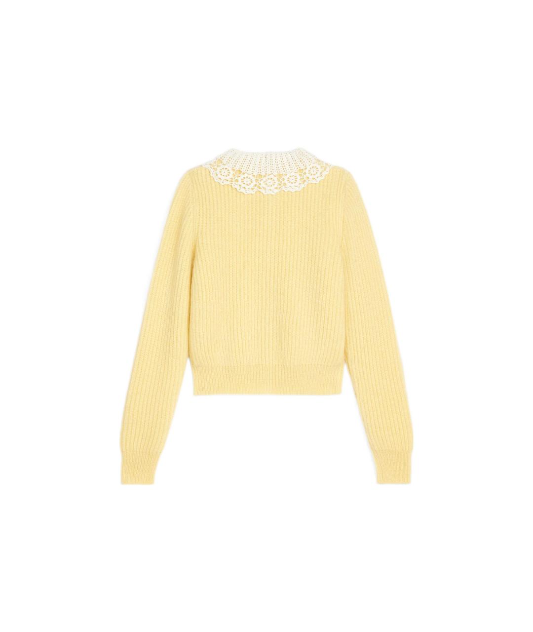 CELINE Желтый джемпер / свитер, фото 2