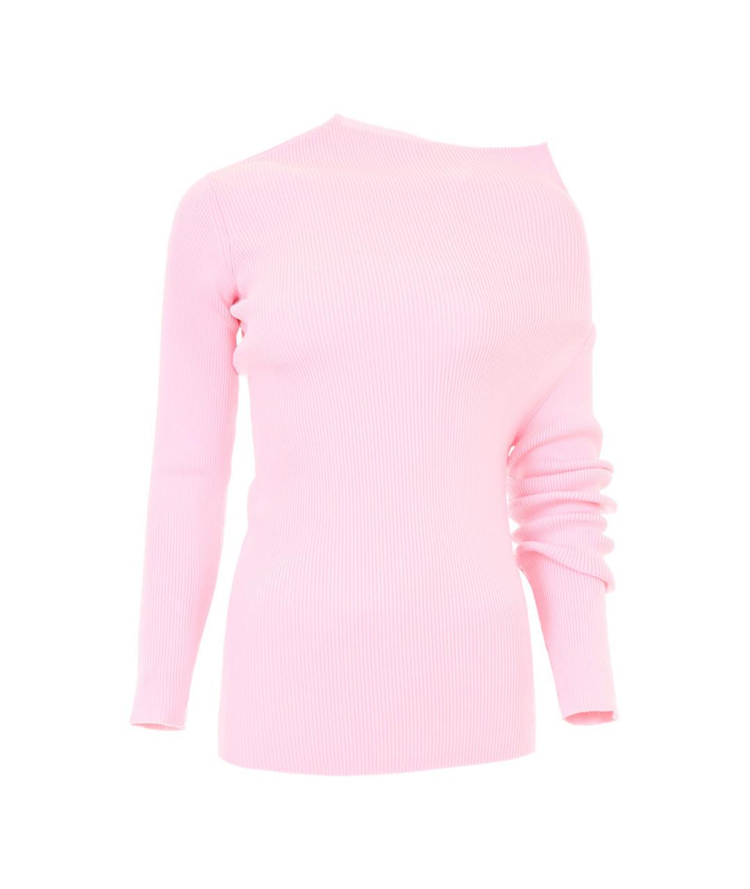 CELINE Розовый шерстяной джемпер / свитер, фото 1