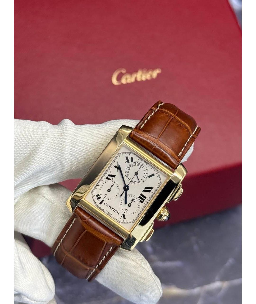CARTIER Золотые часы из желтого золота, фото 2