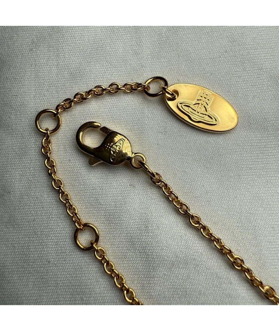 VIVIENNE WESTWOOD Золотой латунный кулон, фото 7