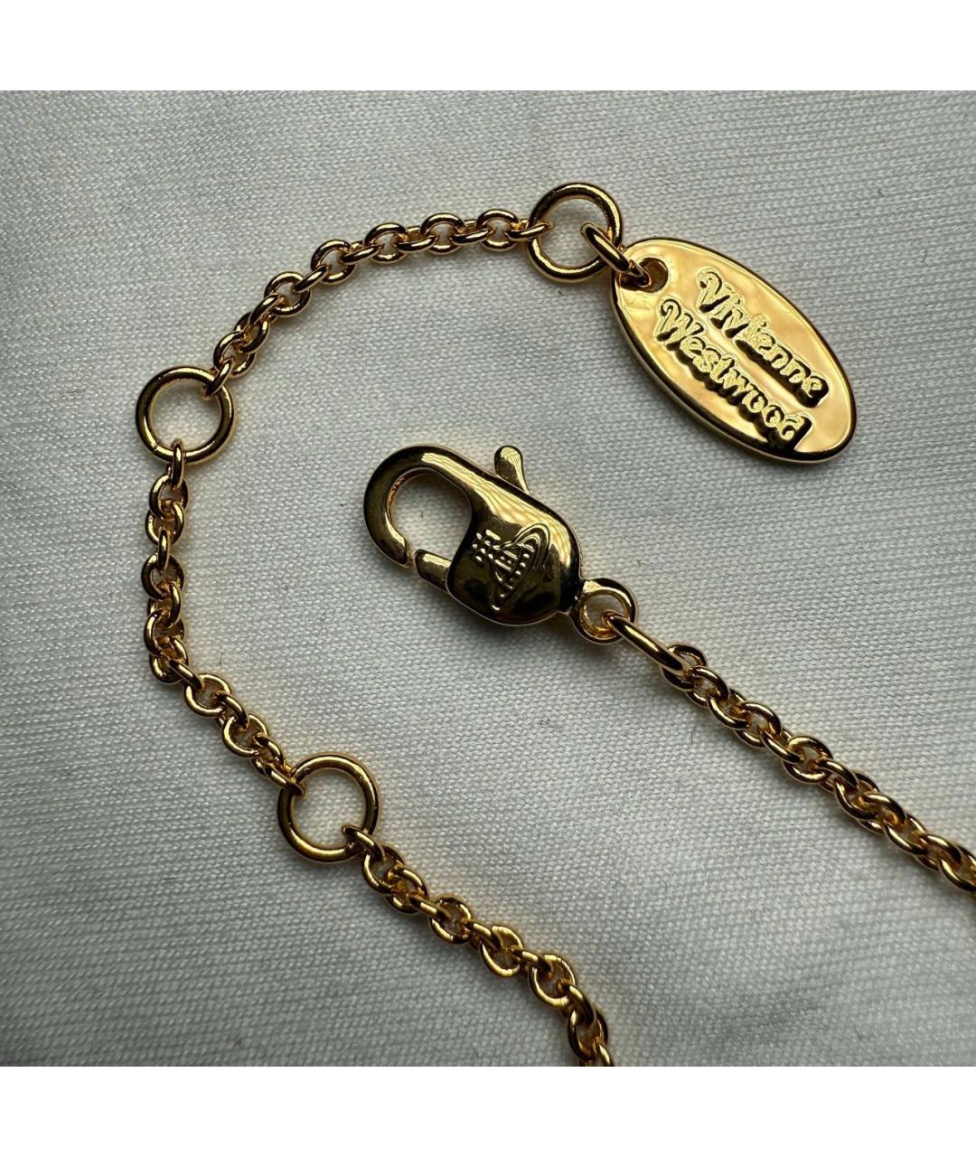 VIVIENNE WESTWOOD Золотой латунный кулон, фото 8