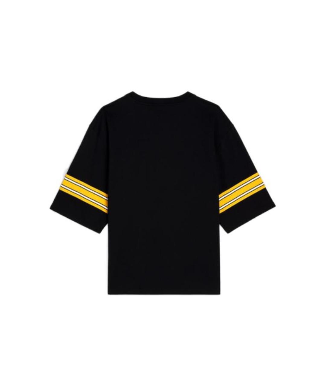 CELINE Черная хлопковая футболка, фото 2