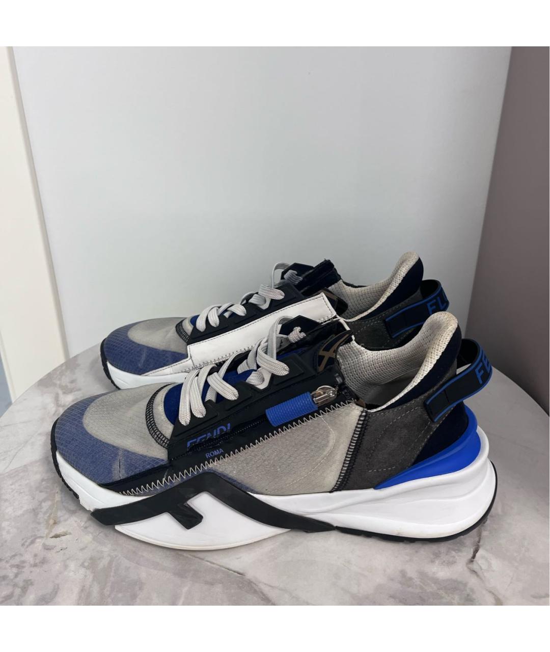 FENDI Мульти текстильные низкие кроссовки / кеды, фото 3