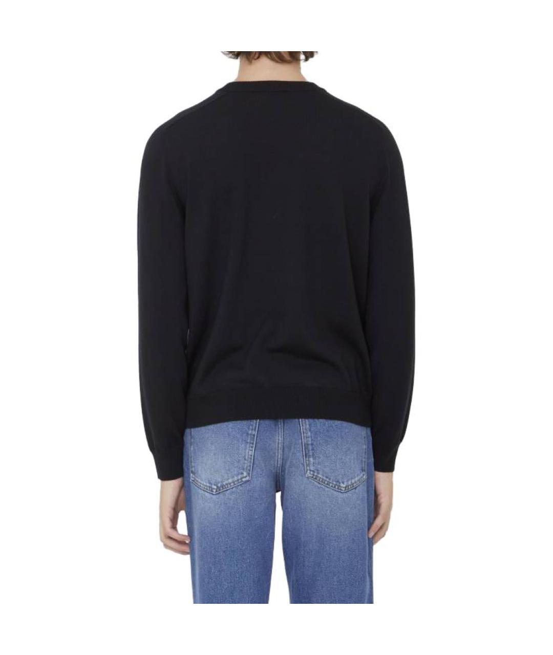 CELINE Черный хлопковый джемпер / свитер, фото 4