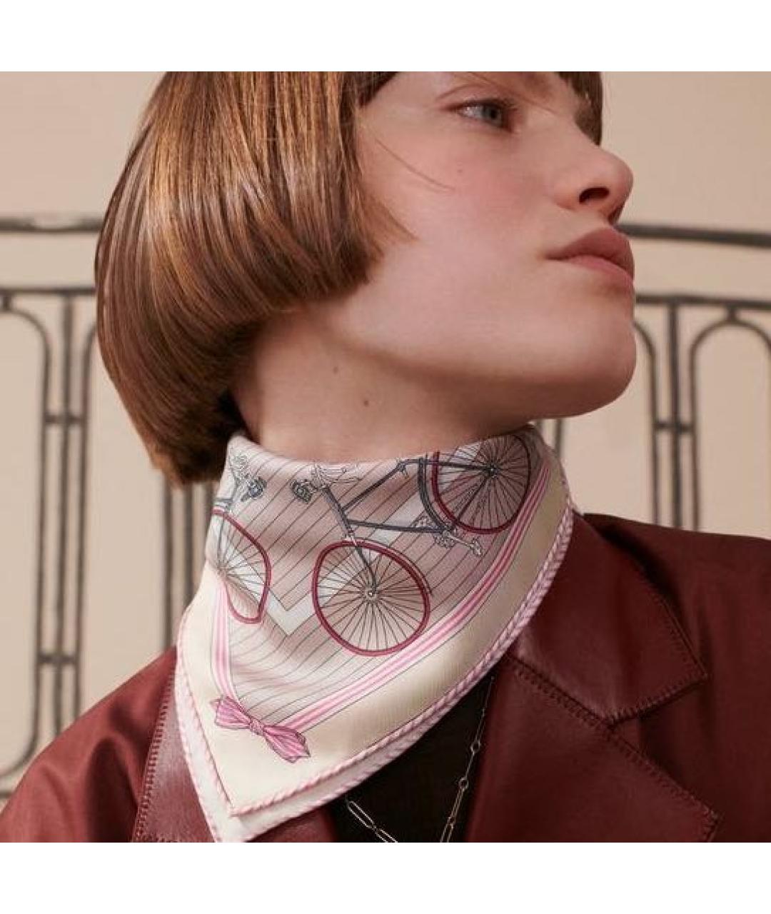 HERMES Мульти шелковый платок, фото 2