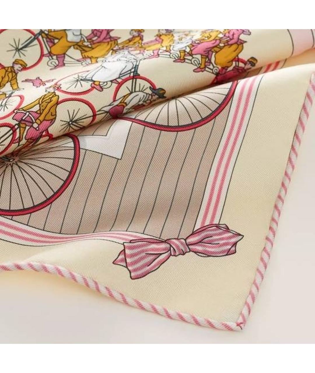 HERMES Мульти шелковый платок, фото 3