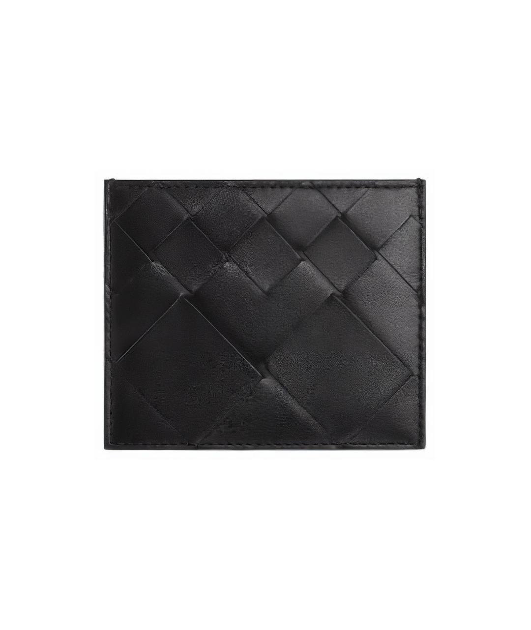 BOTTEGA VENETA Черный кожаный кардхолдер, фото 1