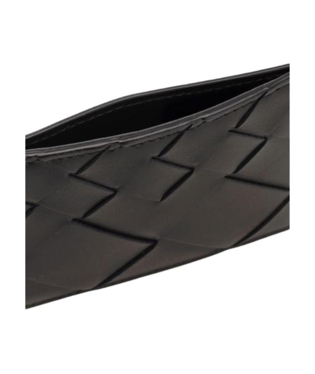 BOTTEGA VENETA Черный кожаный кардхолдер, фото 5