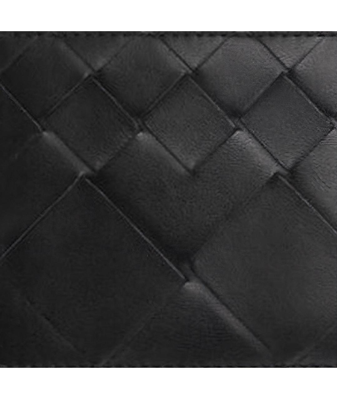 BOTTEGA VENETA Черный кожаный кардхолдер, фото 4