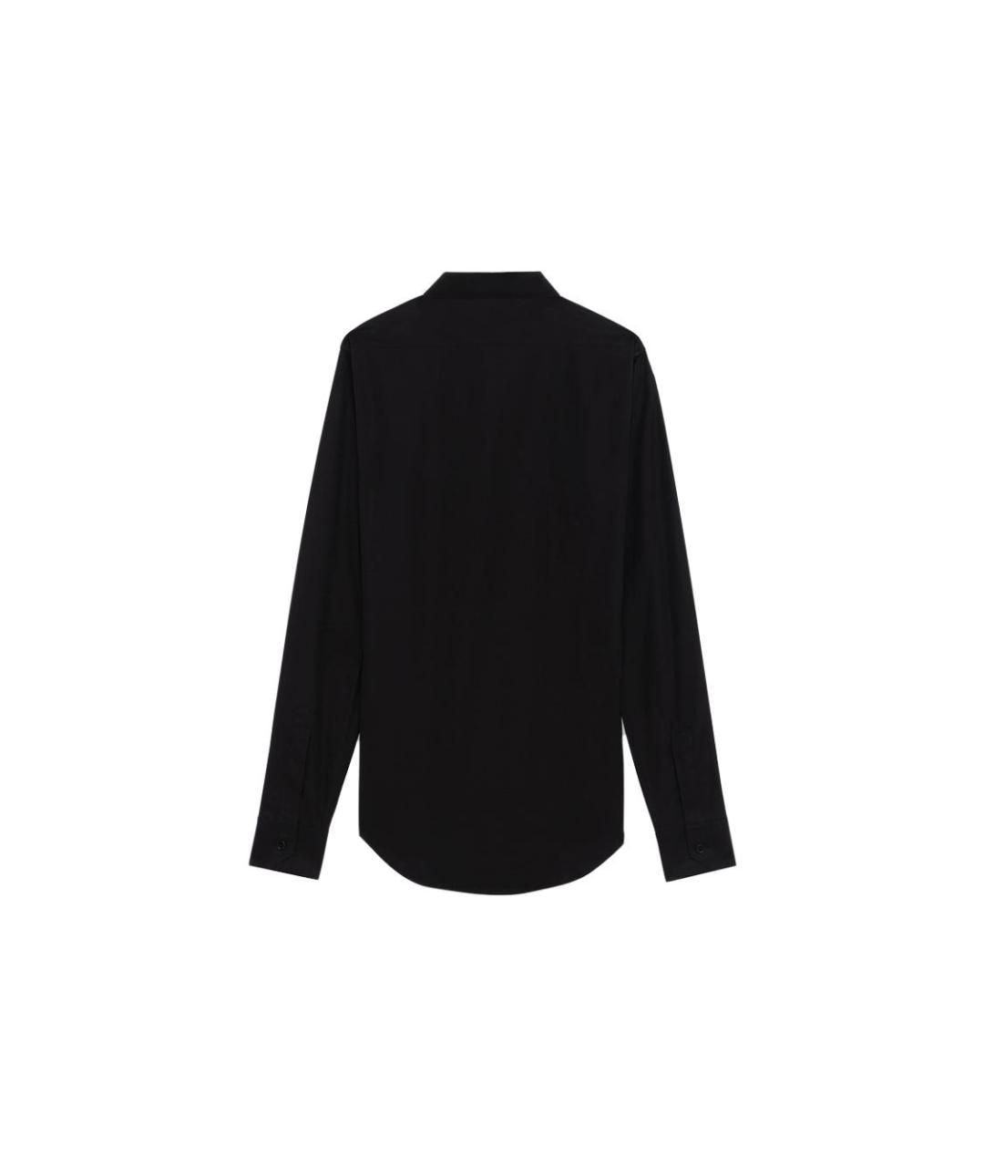 CELINE Черная хлопковая классическая рубашка, фото 2