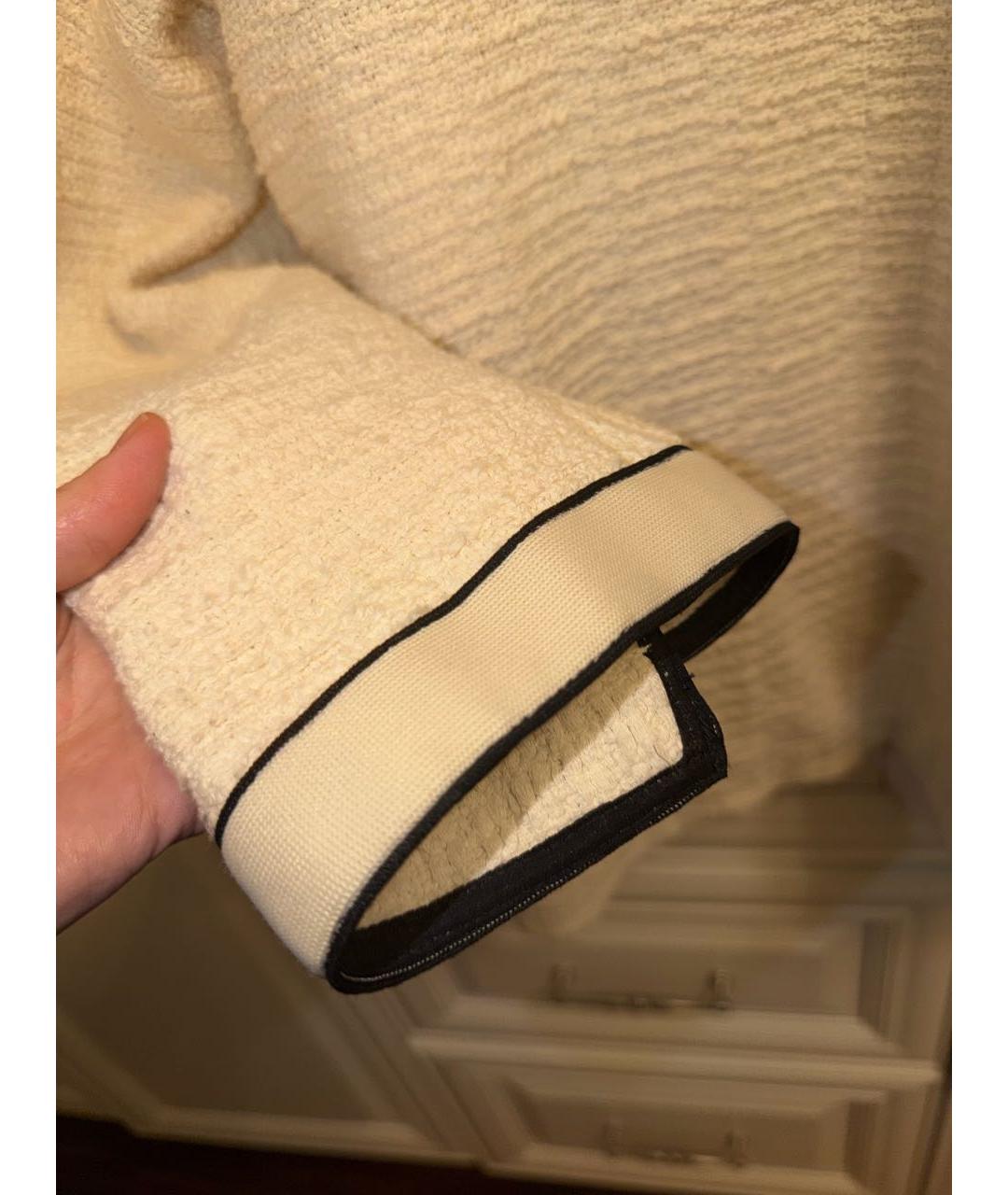 MAJE Бежевый полиэстеровый кардиган, фото 7