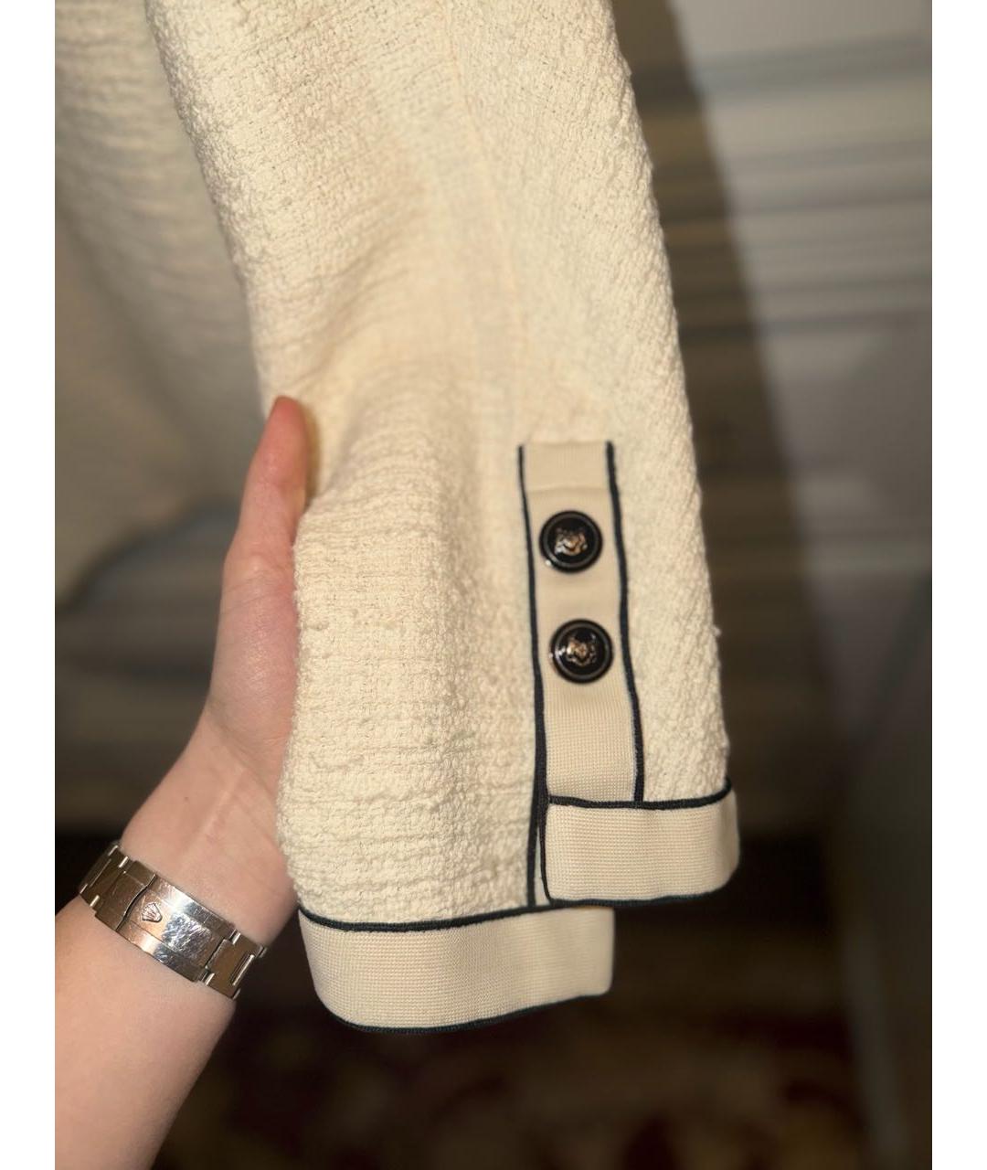 MAJE Бежевый полиэстеровый кардиган, фото 6