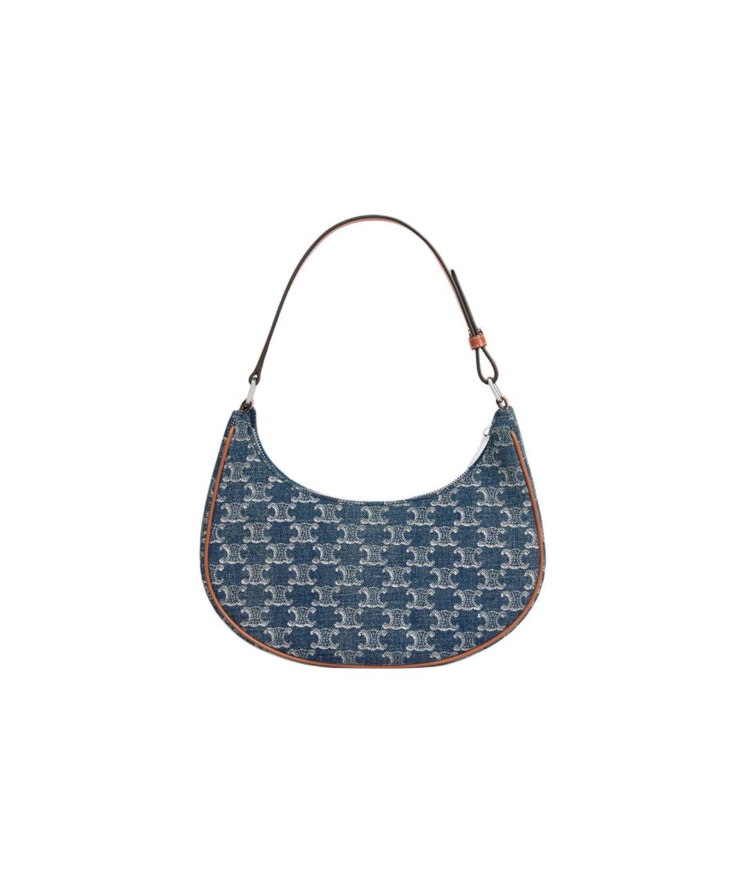 CELINE Синяя тканевая сумка через плечо, фото 3