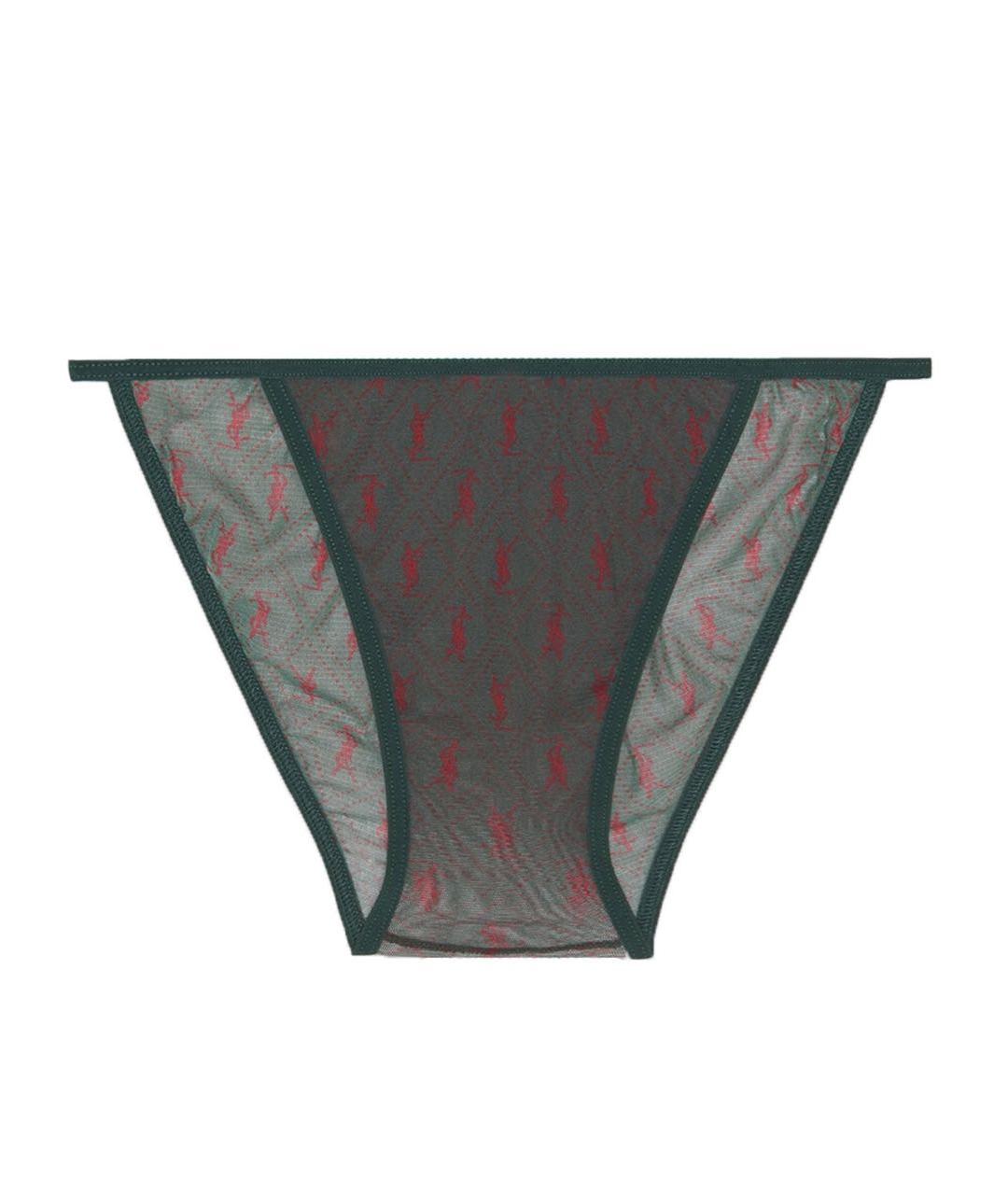 SAINT LAURENT Зеленые трусы, фото 1