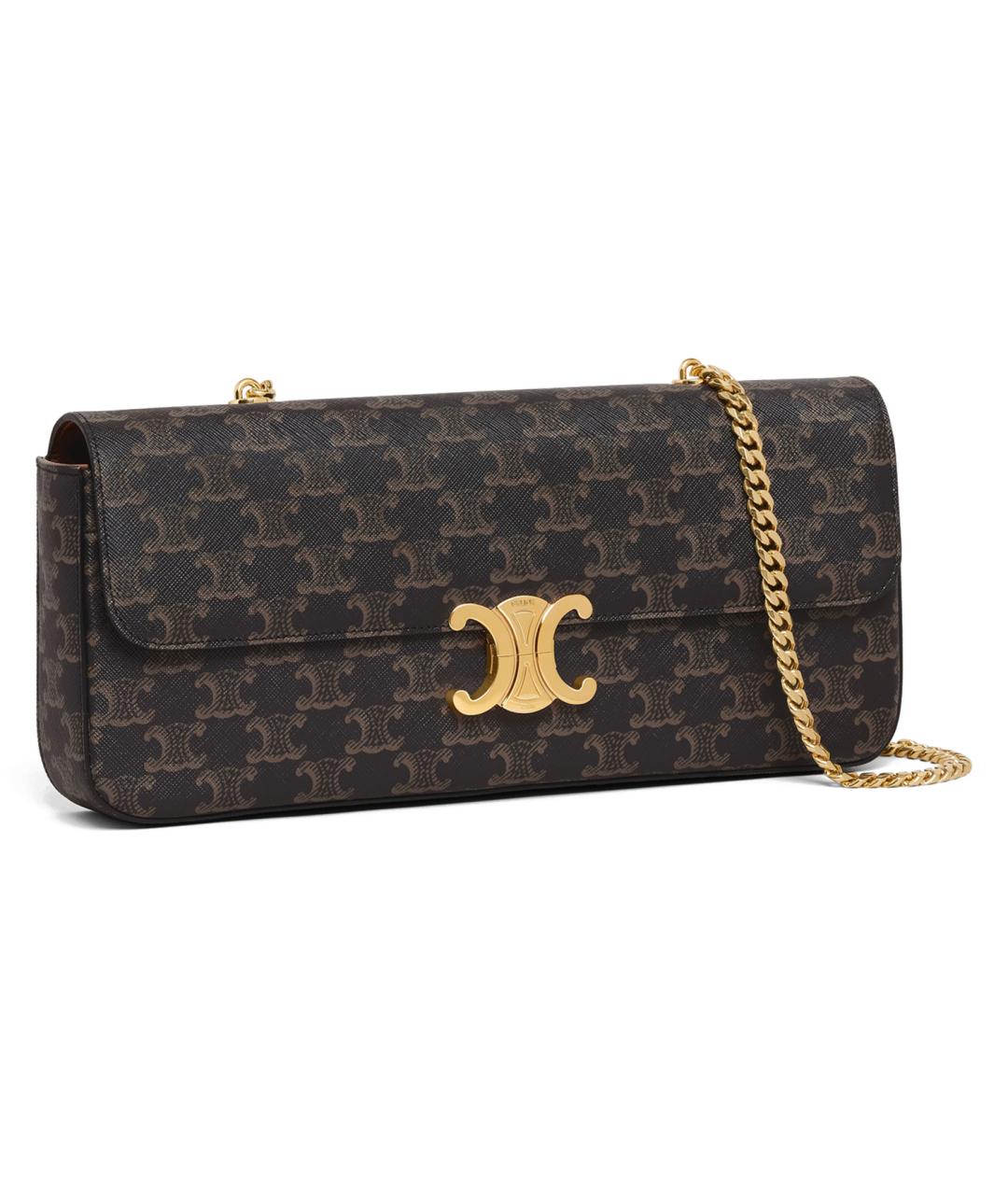 CELINE Коричневая сумка через плечо, фото 2