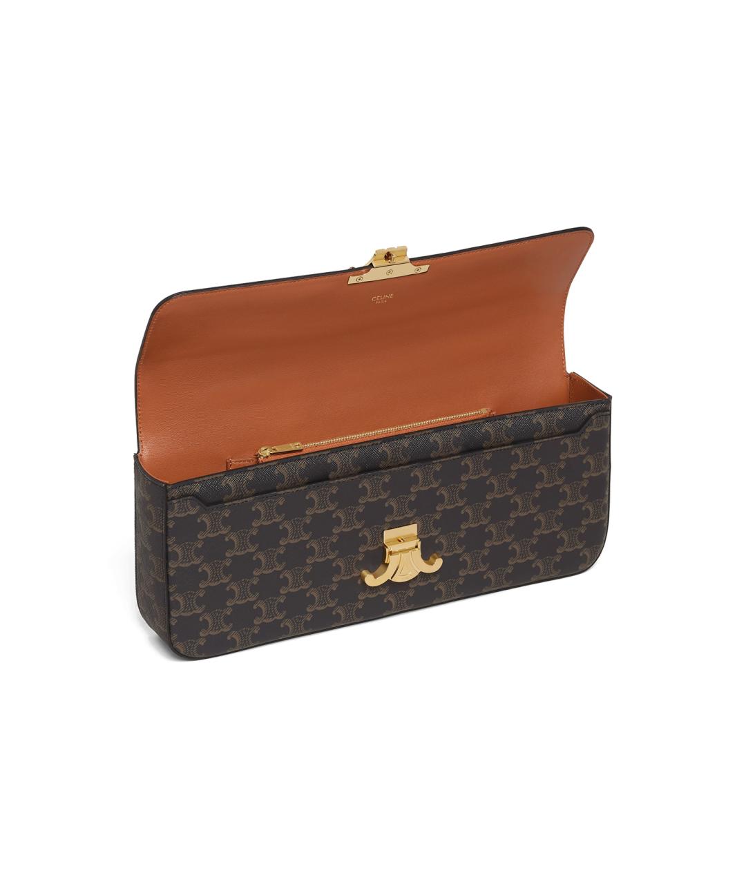 CELINE Коричневая сумка через плечо, фото 4