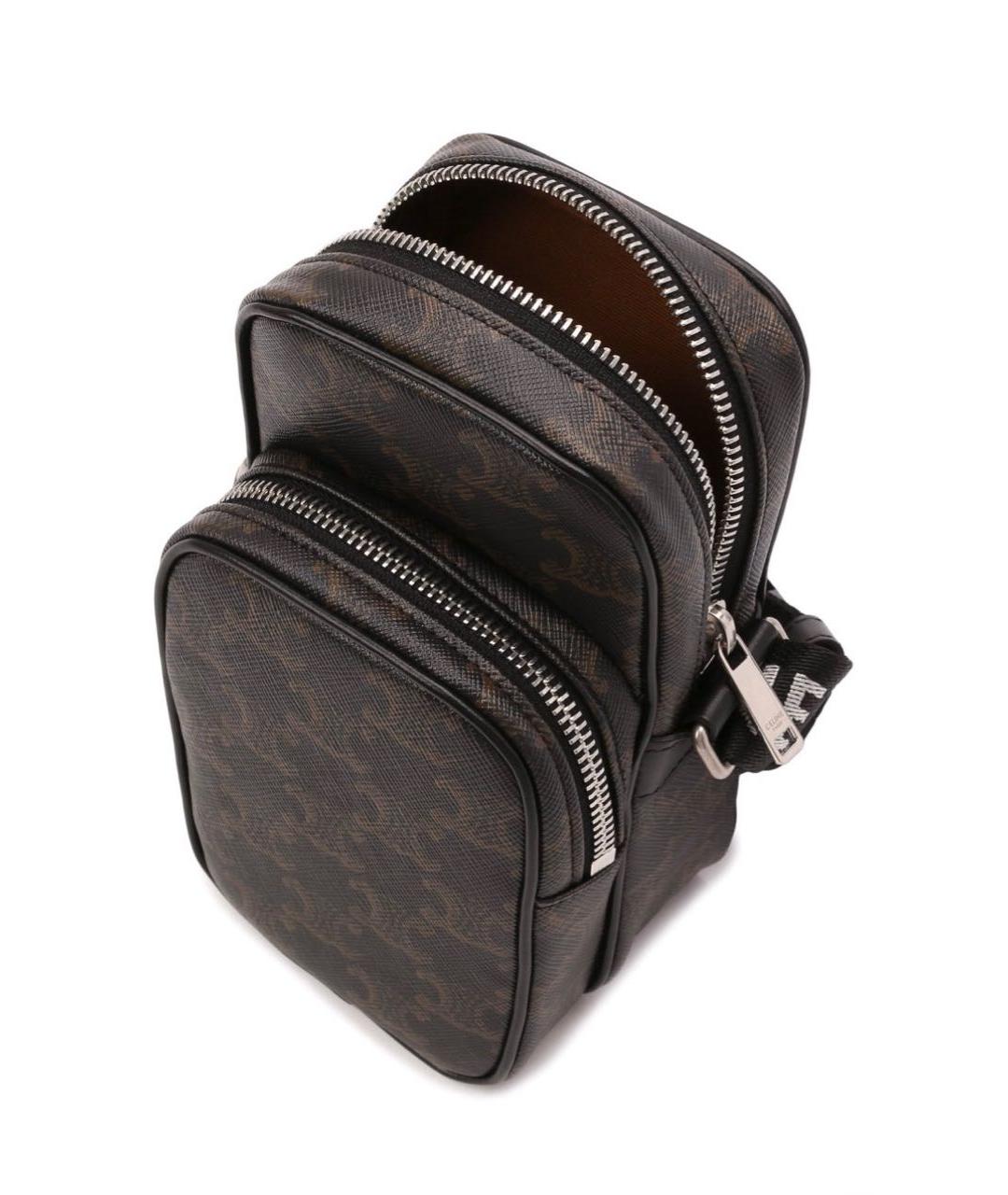 CELINE Коричневая сумка через плечо, фото 2