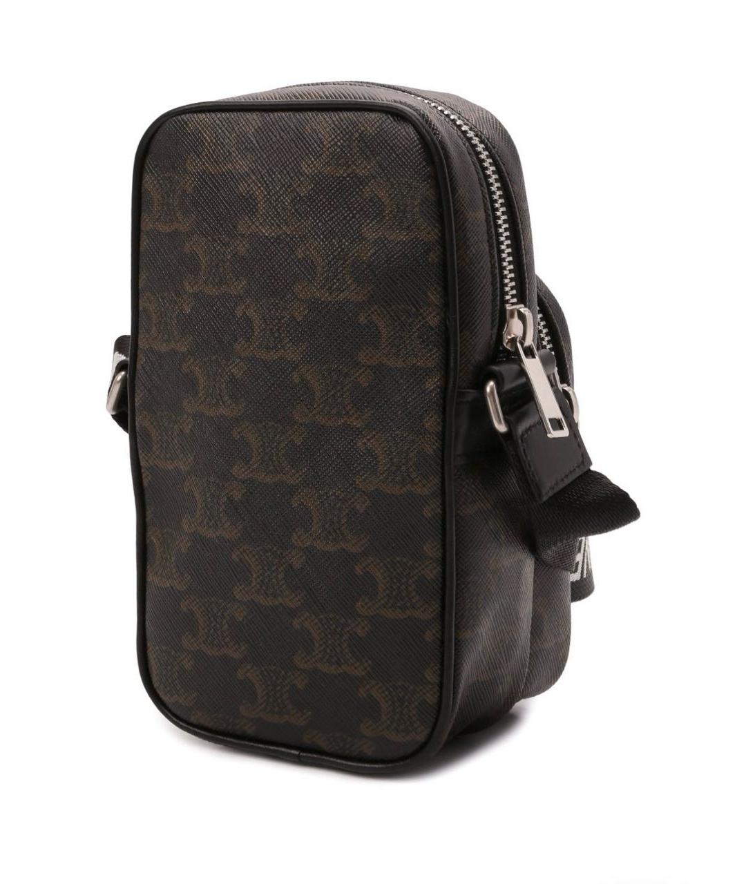 CELINE Коричневая сумка через плечо, фото 3