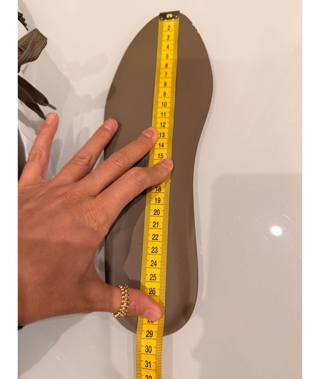 HERMES Коричневые кожаные низкие кроссовки / кеды, фото 3