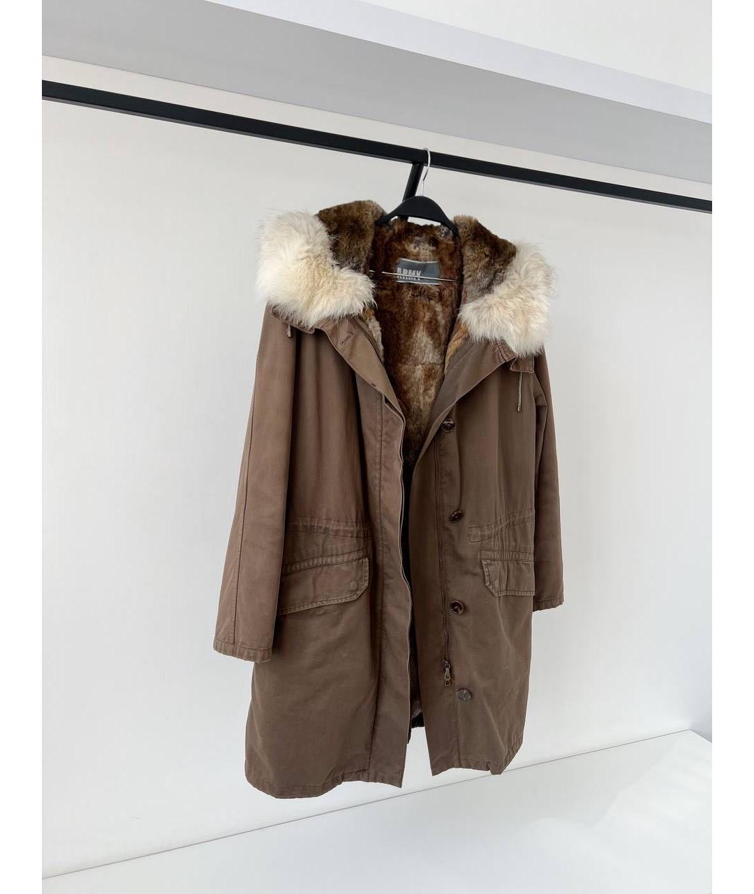 ARMY YVES SALOMON Хаки хлопковая парка, фото 4