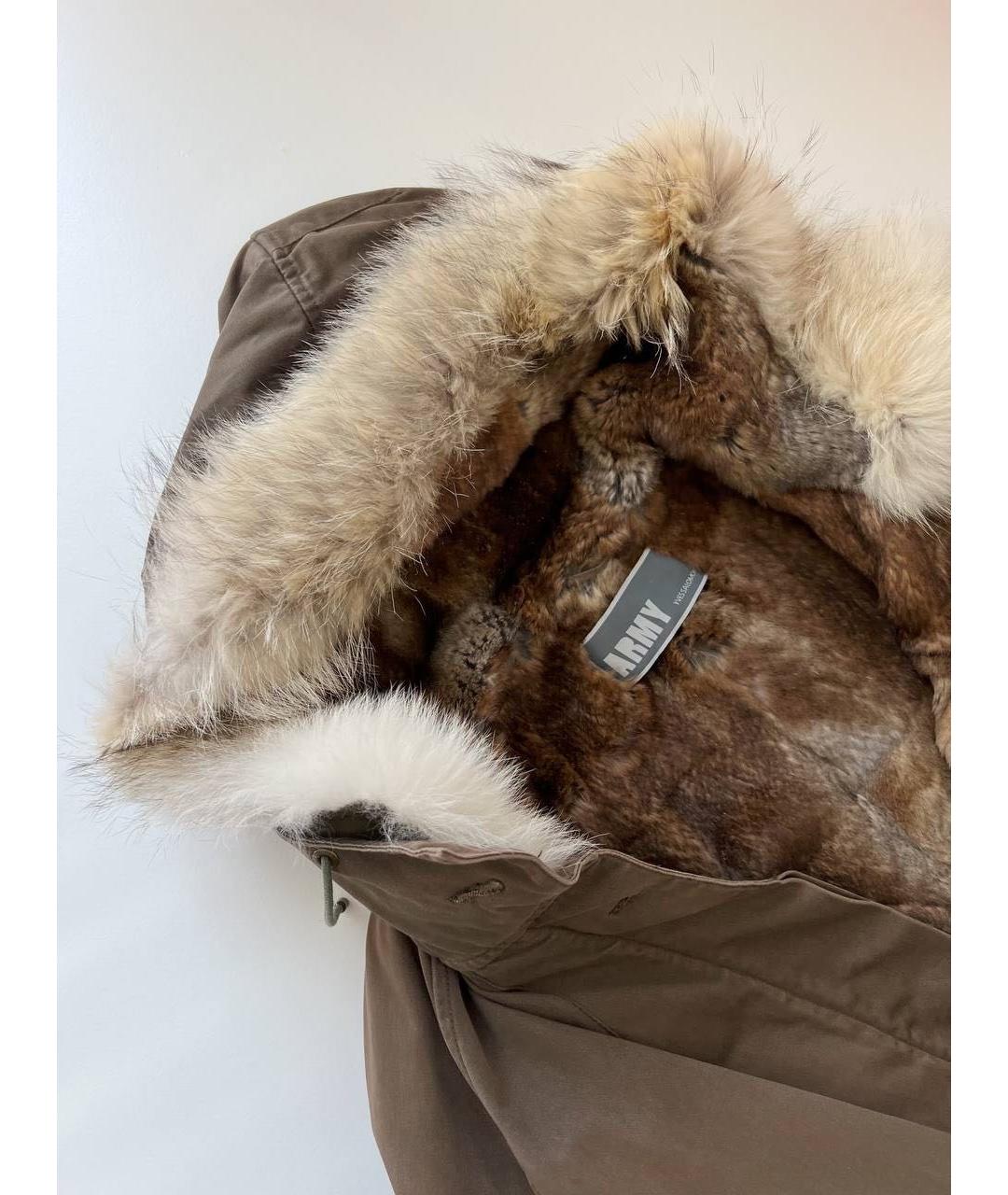 ARMY YVES SALOMON Хаки хлопковая парка, фото 5