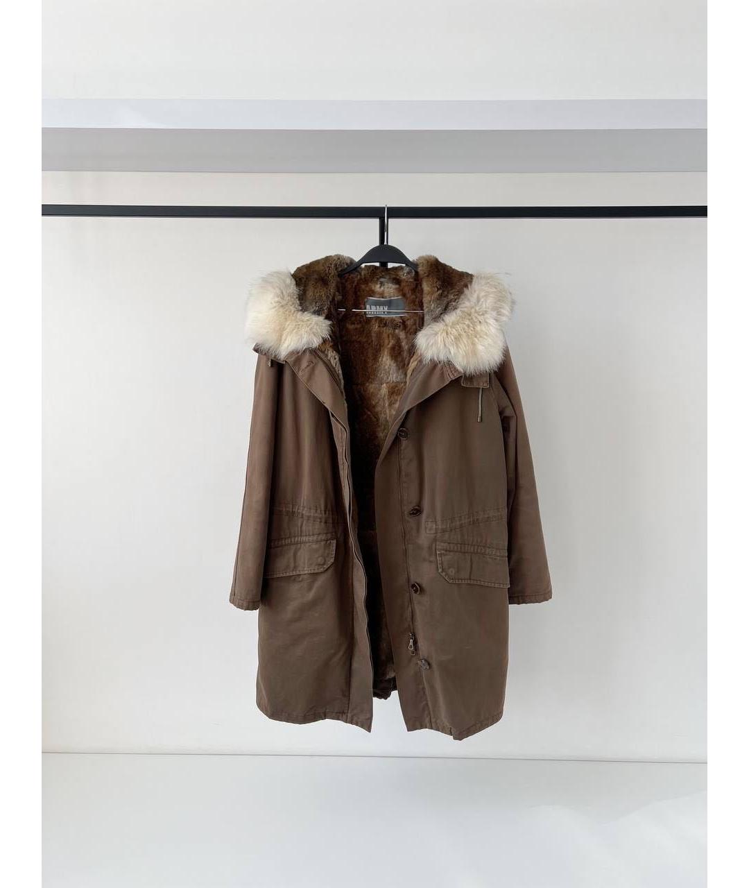 ARMY YVES SALOMON Хаки хлопковая парка, фото 9