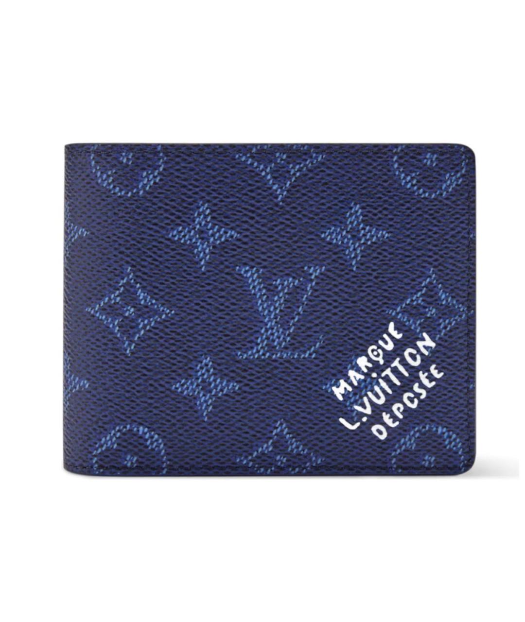 LOUIS VUITTON Темно-синий кошелек, фото 5