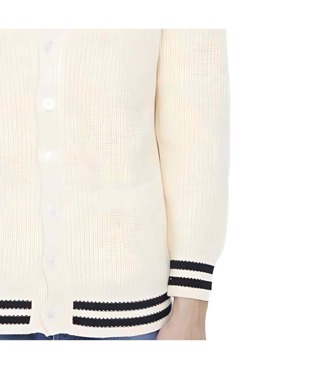 CELINE Бежевый хлопковый кардиган, фото 5