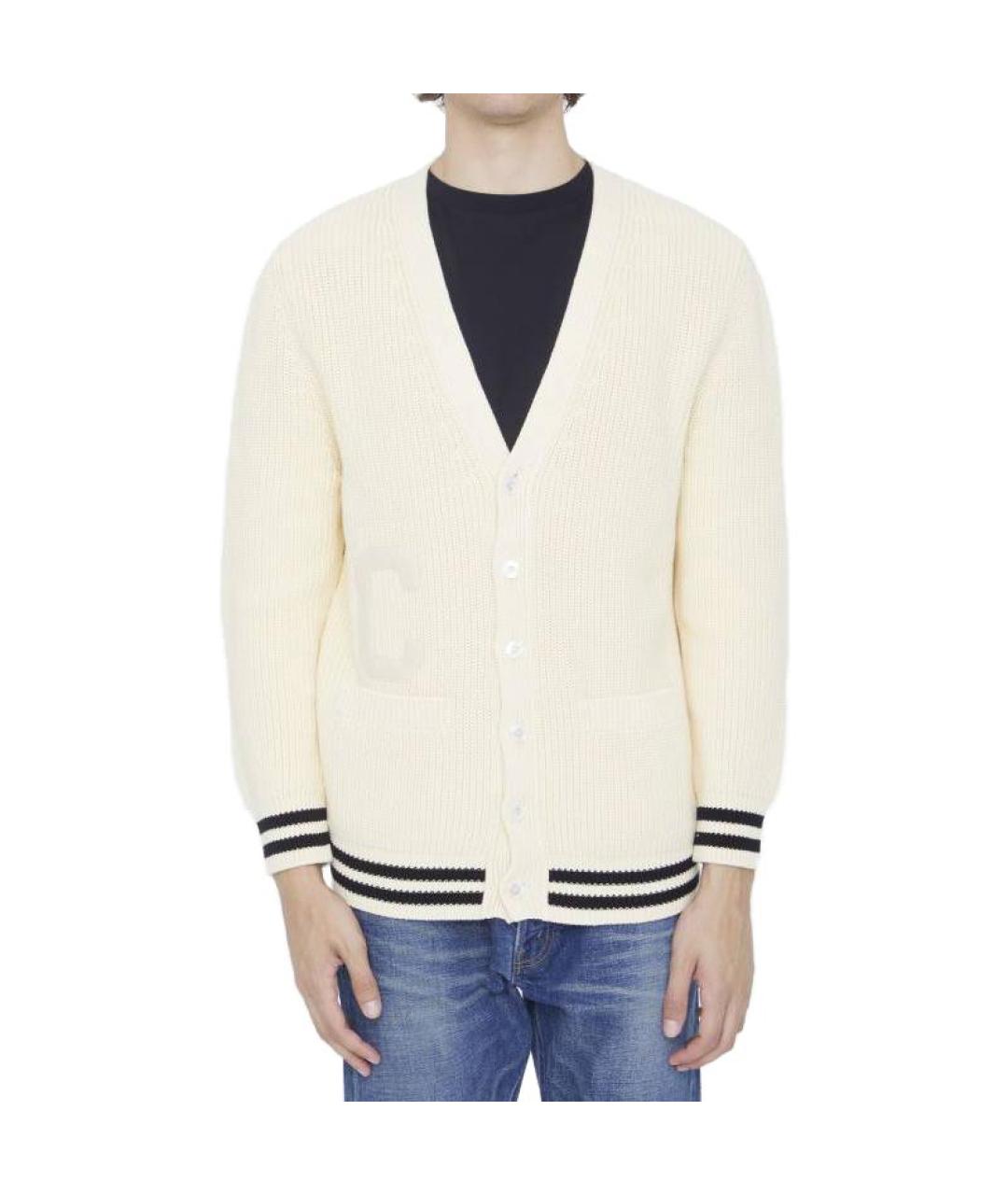 CELINE Бежевый хлопковый кардиган, фото 2