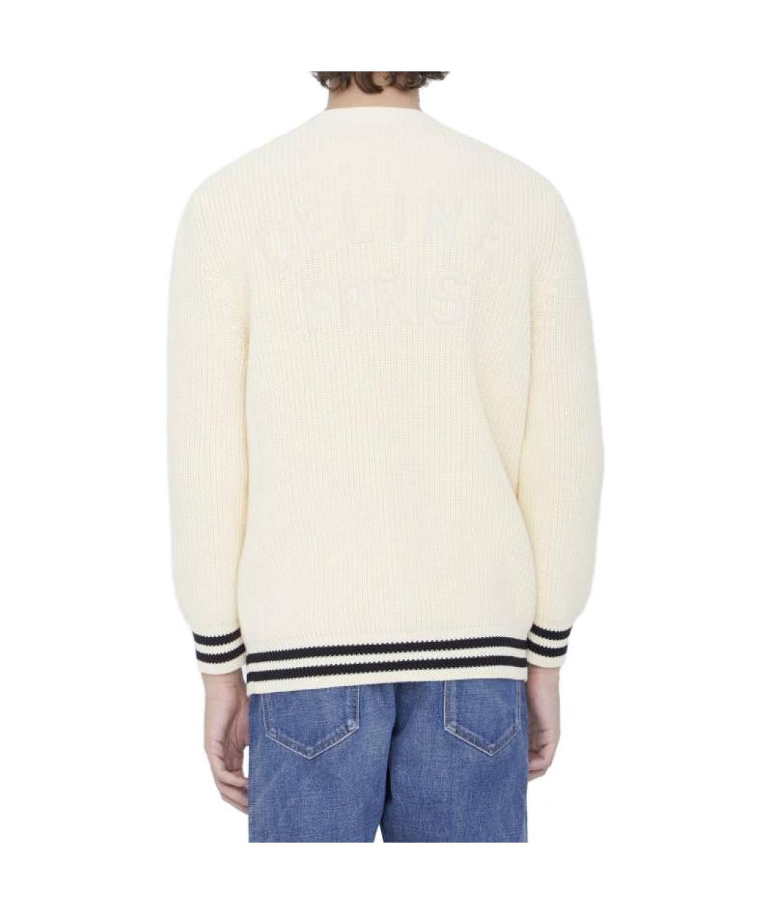 CELINE Бежевый хлопковый кардиган, фото 3