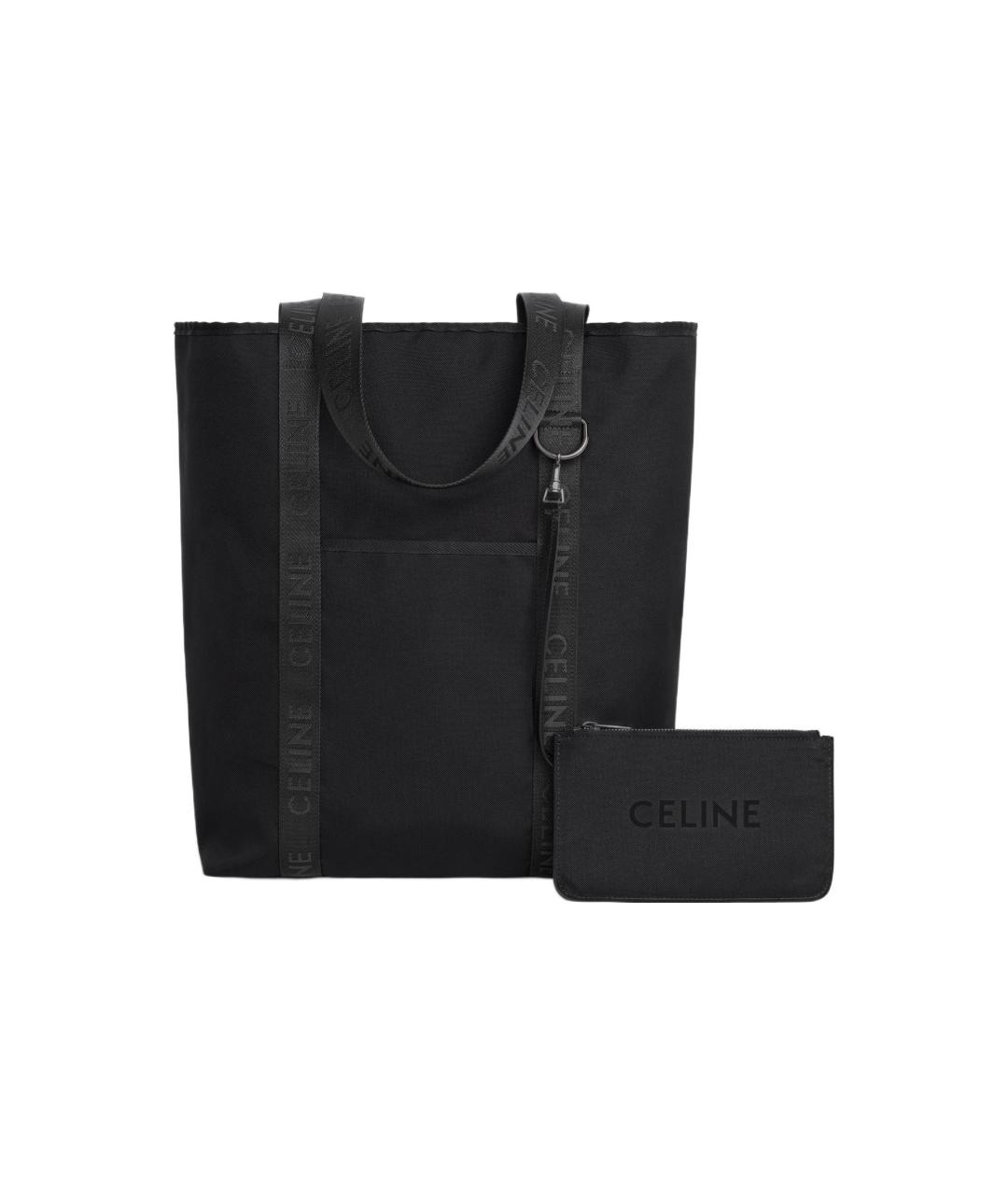 CELINE Черная сумка на плечо, фото 4