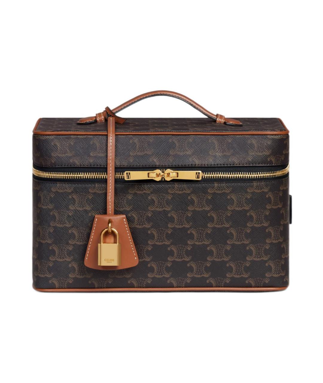 CELINE Коричневая косметичка, фото 1