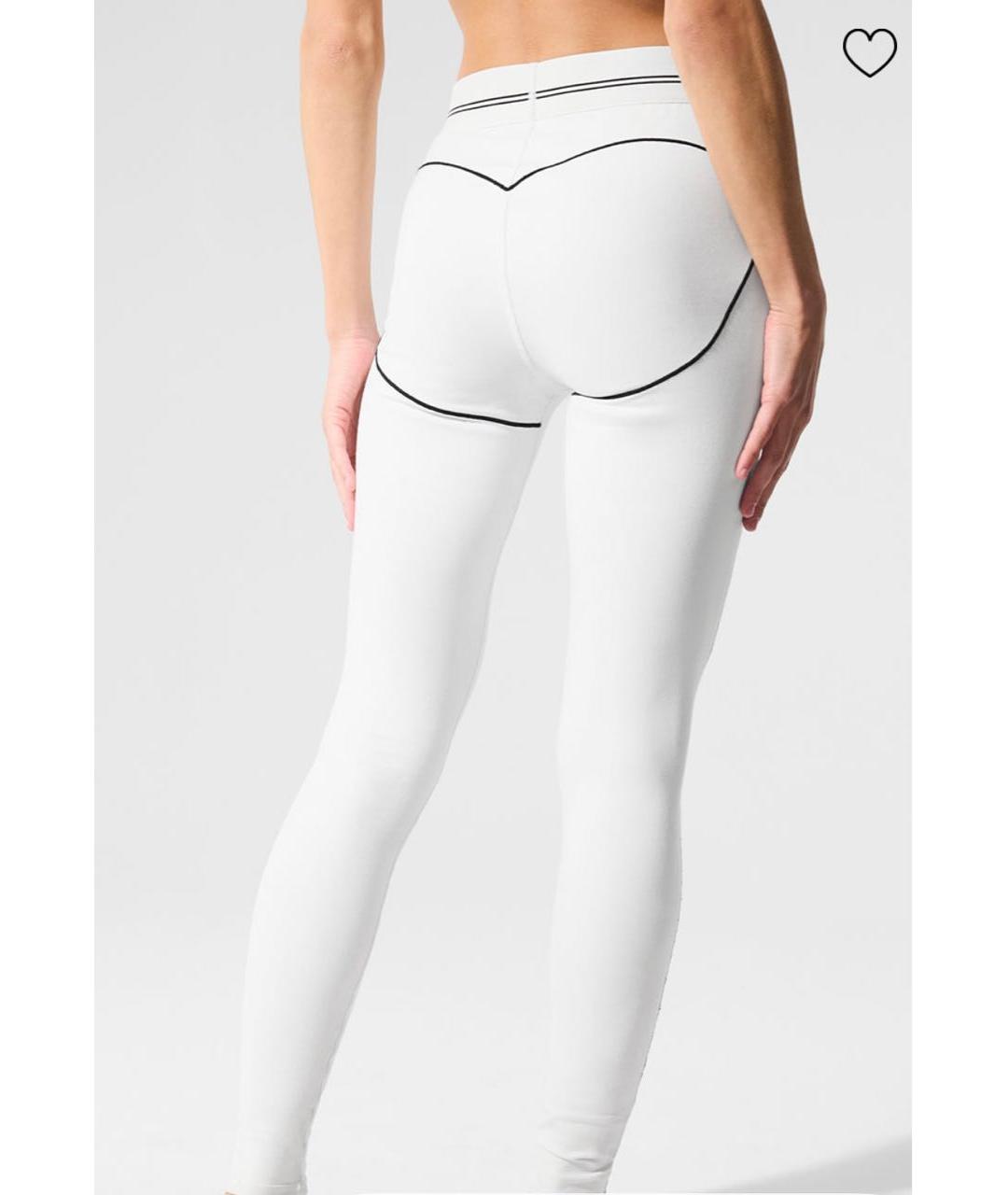 ALO YOGA Белые полиэстеровые спортивные брюки и шорты, фото 3