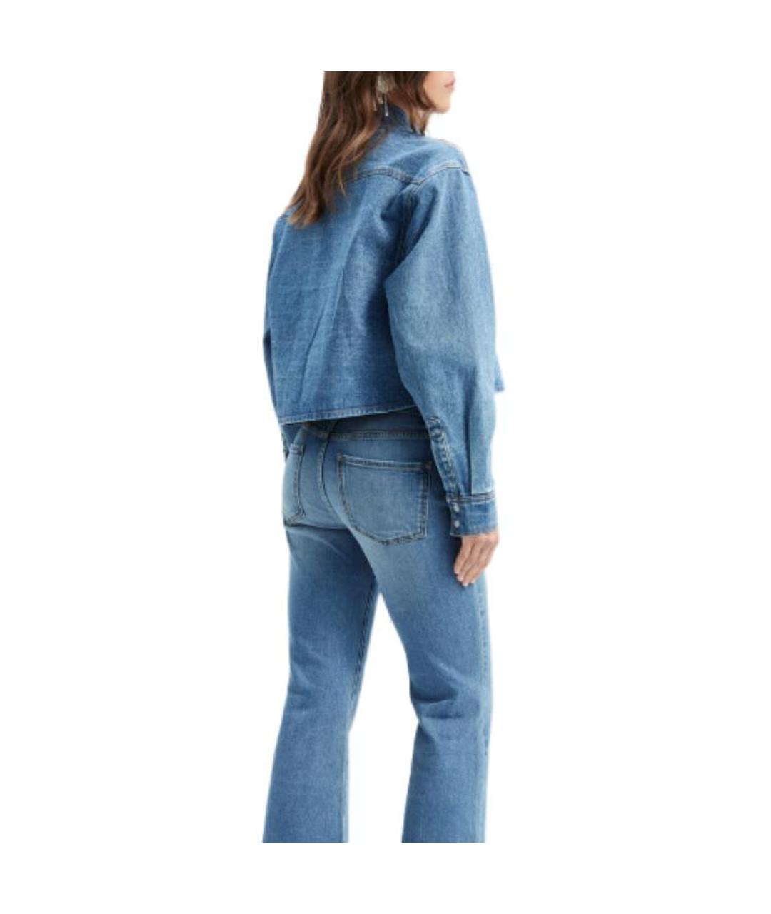 CELINE Синяя хлопковая рубашка, фото 4