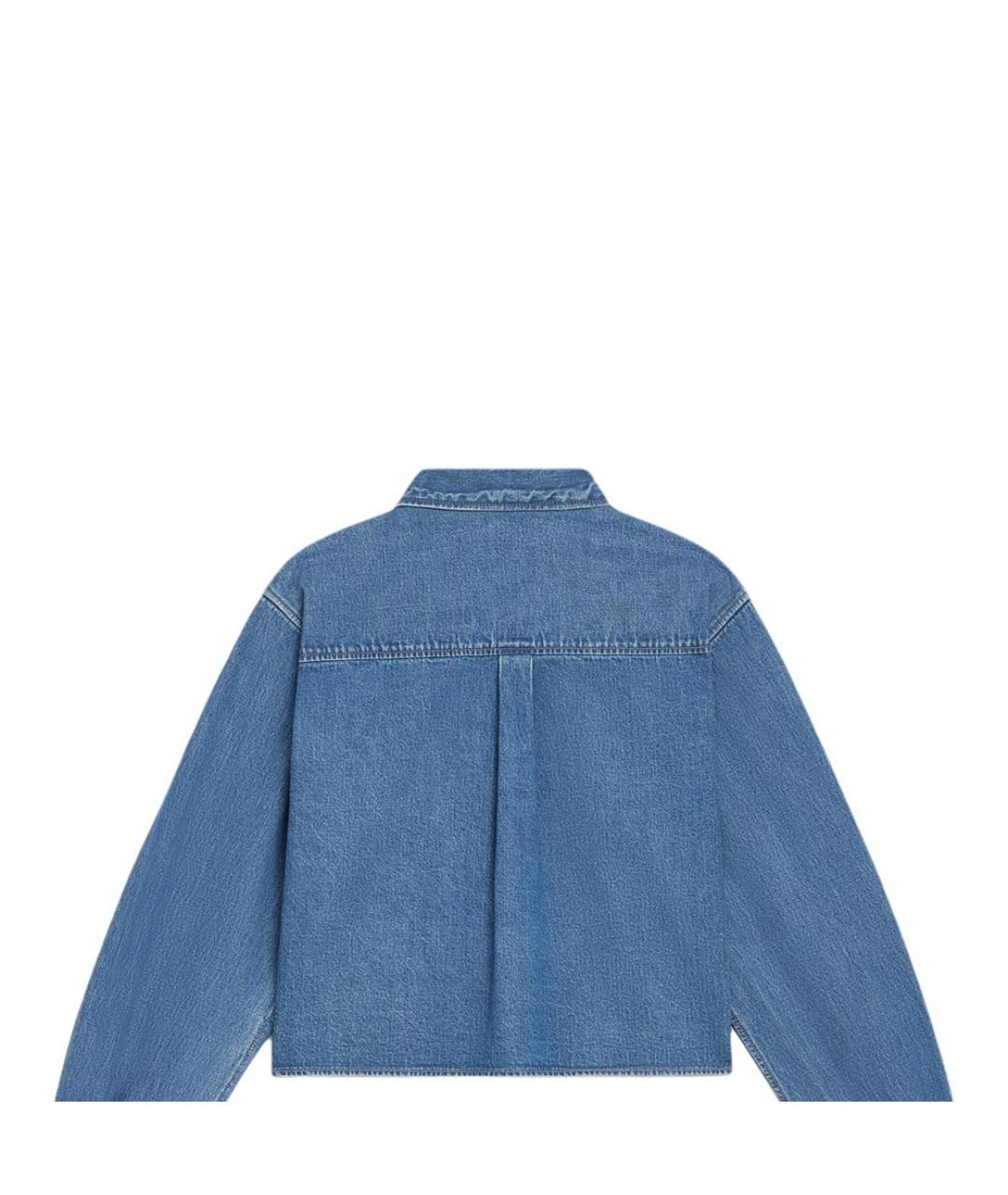 CELINE Синяя хлопковая рубашка, фото 9